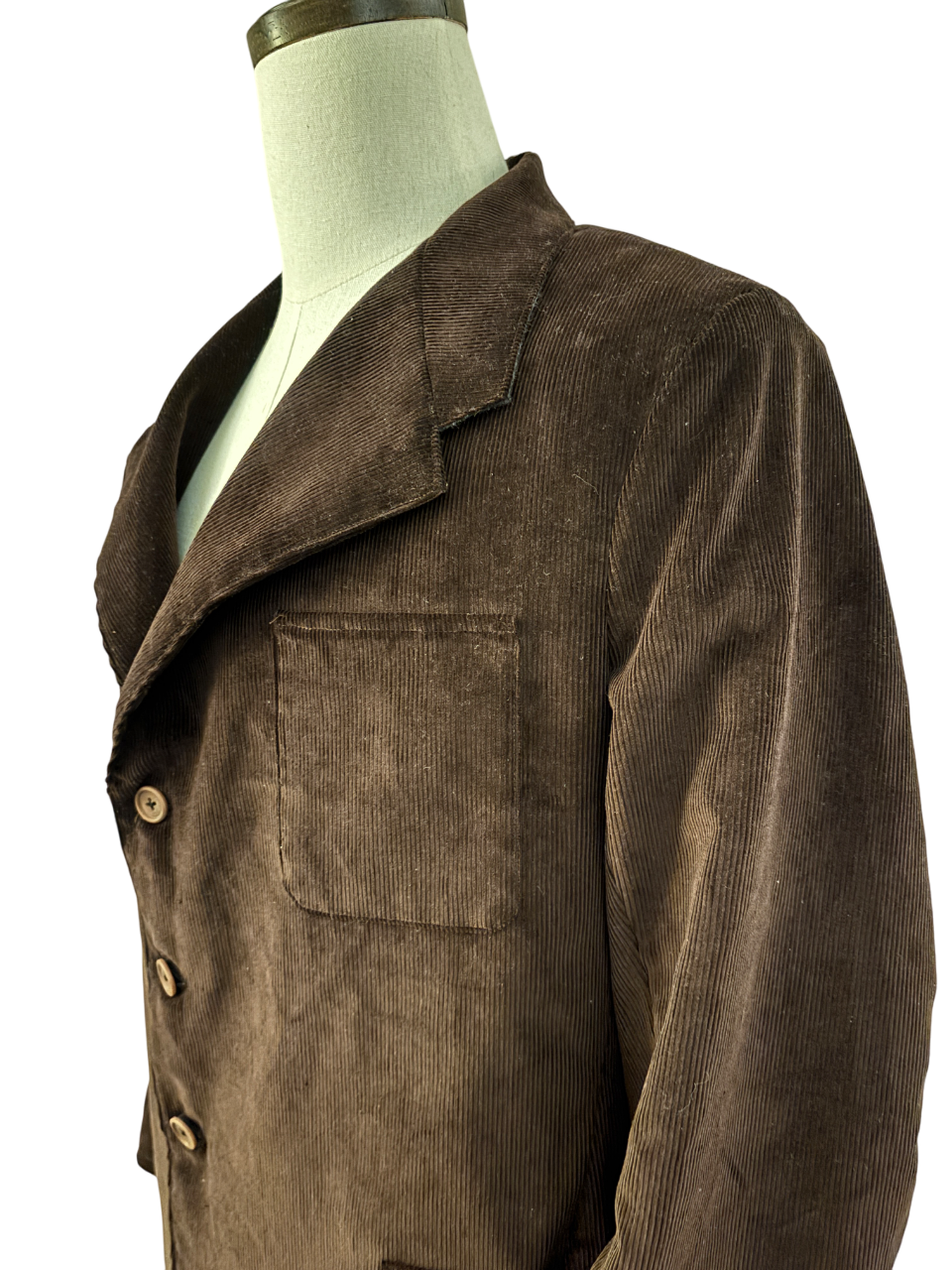 1930s 1940s Mens Cotton Corduroy Wool Lined Work Jacket Reproduction