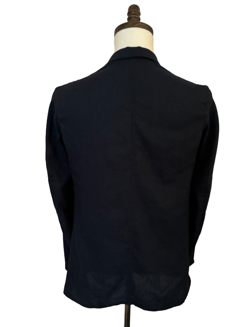 1930s 1940s Mens French Dark Blue Linen Jacket
