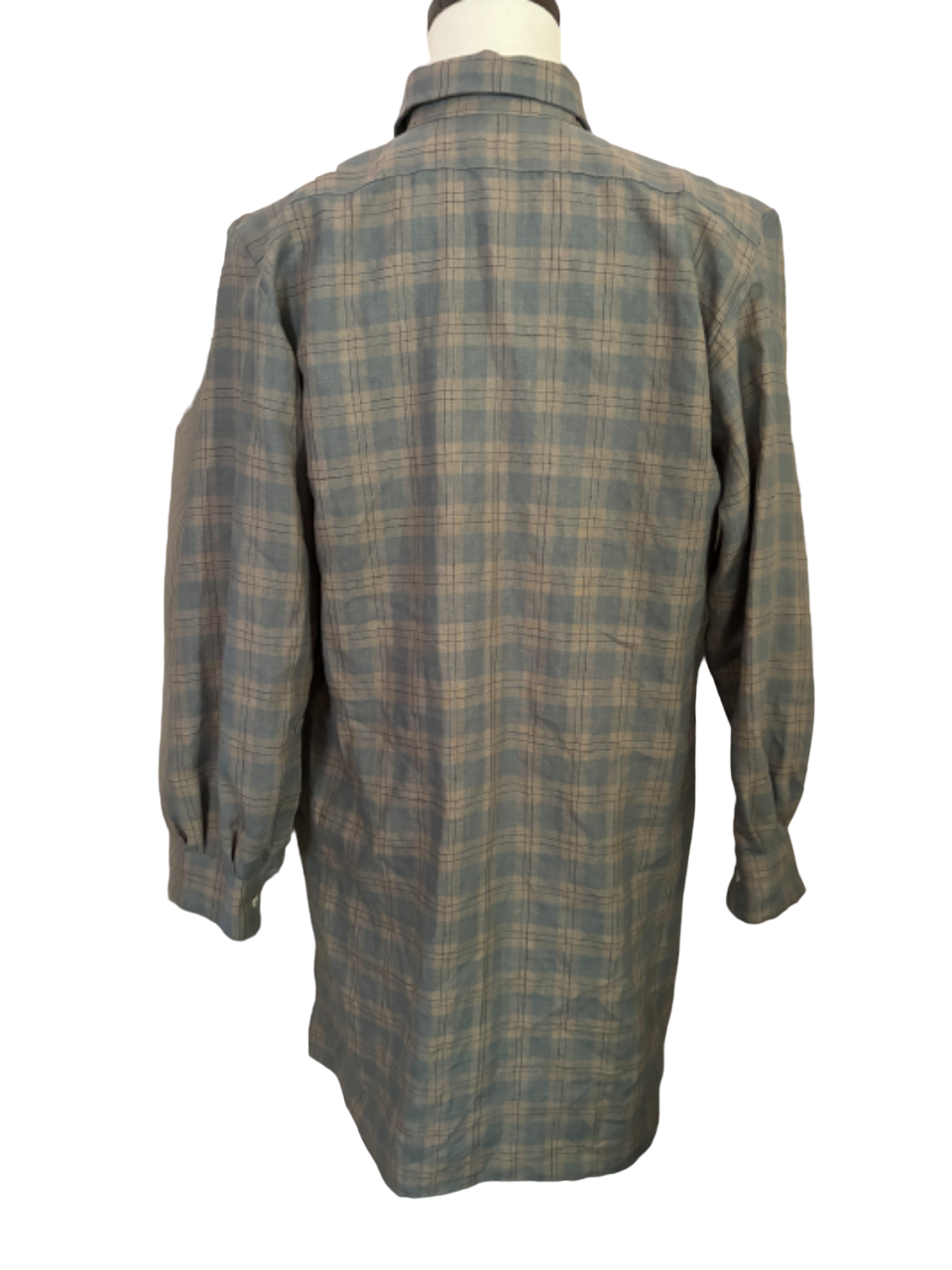 1930s 1940s Mens French Dress Linen Shirt Reproduction